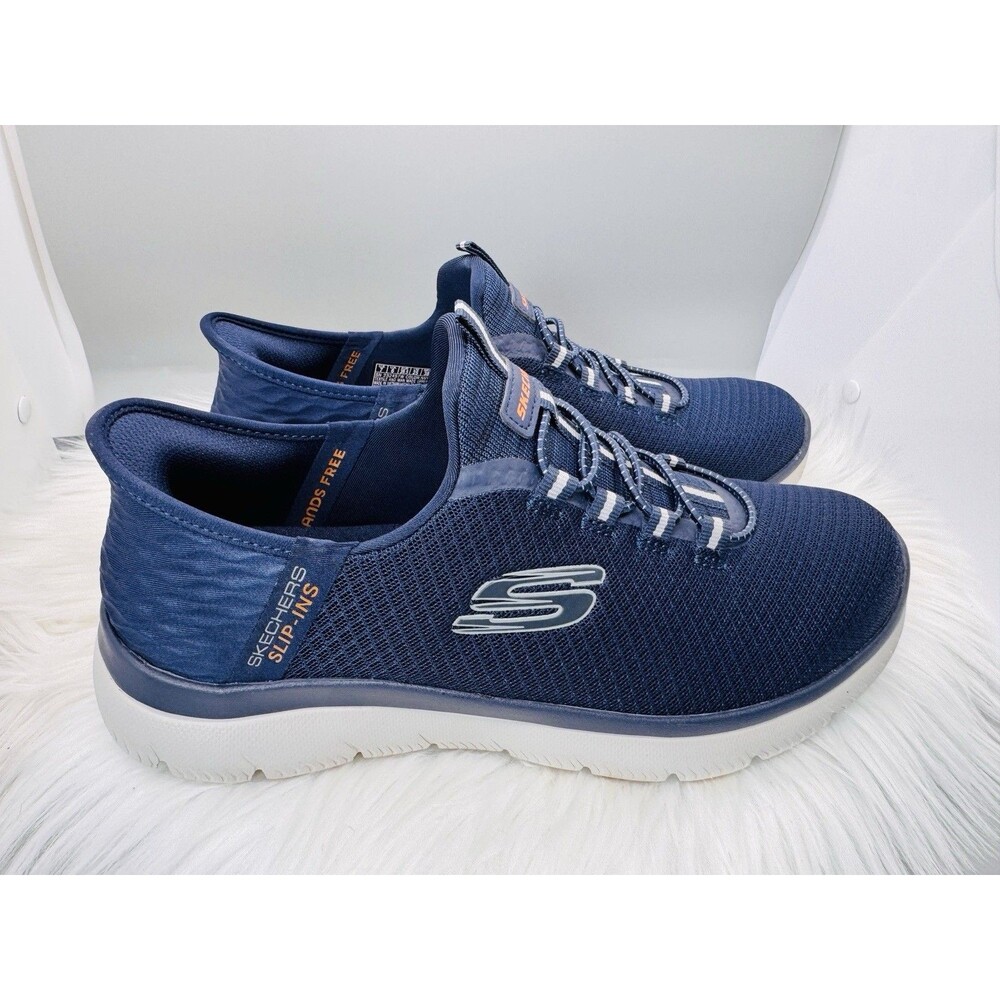 Skechers Men Slip-ins: Summits - High Range Men’s 7 Wide Navy Blue Excellent - Picture 4 of 10